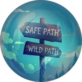 Path signs left and right